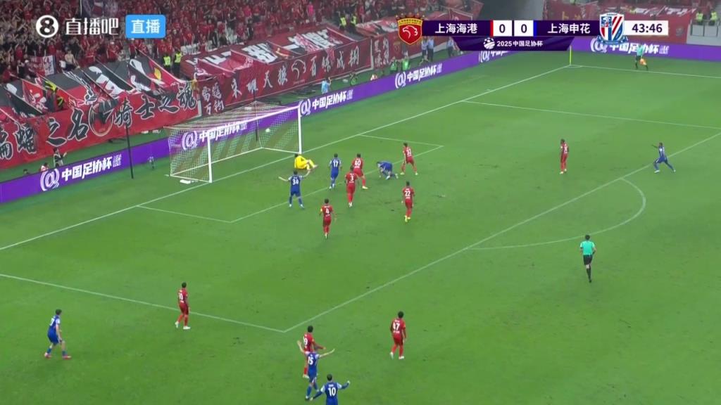 吳曦助攻路易斯頭球破門，申花1-0領先海港