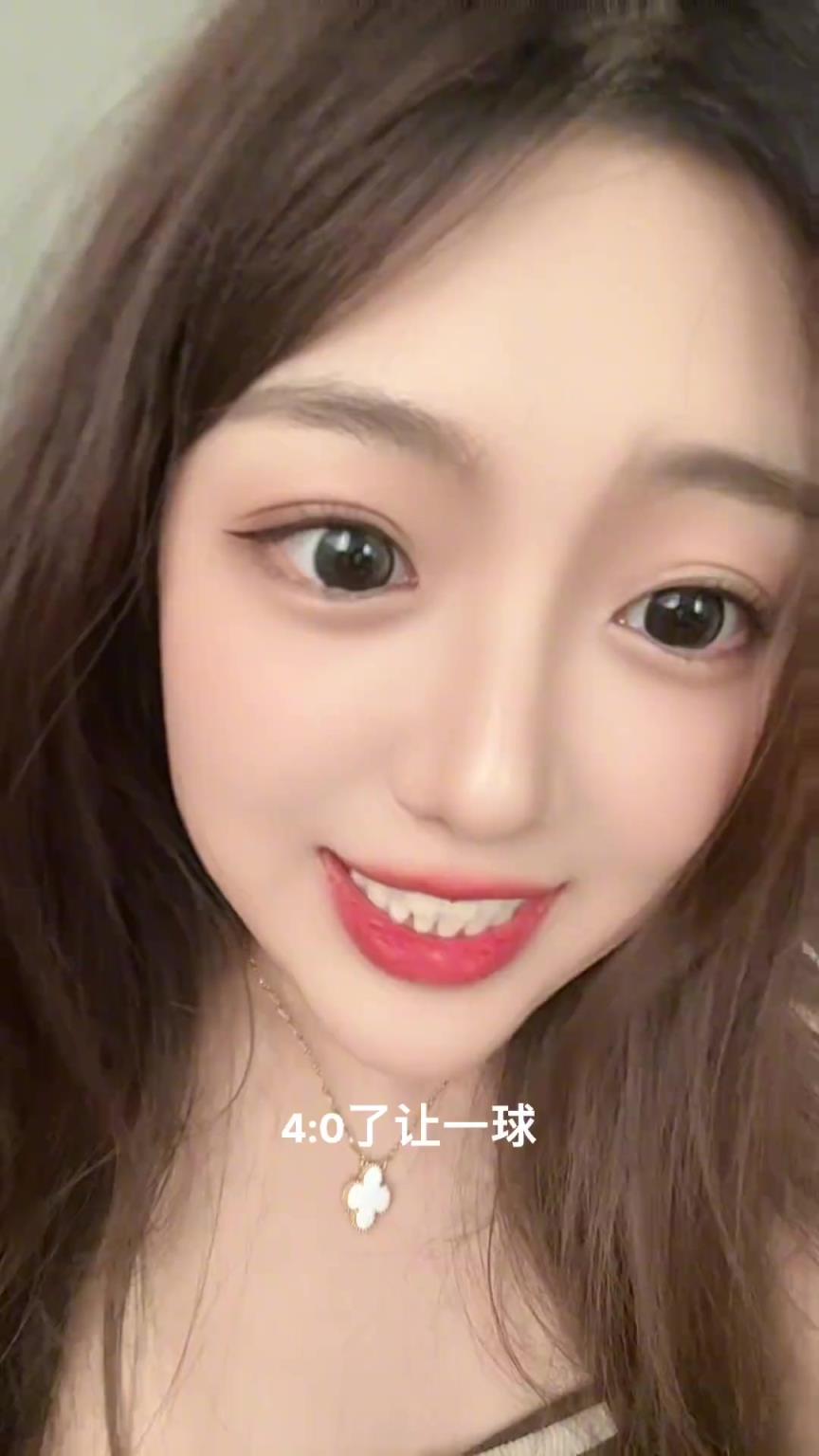 常州美女小姐姐：4：0啦，能不能讓一球！網(wǎng)友：這是真著急了