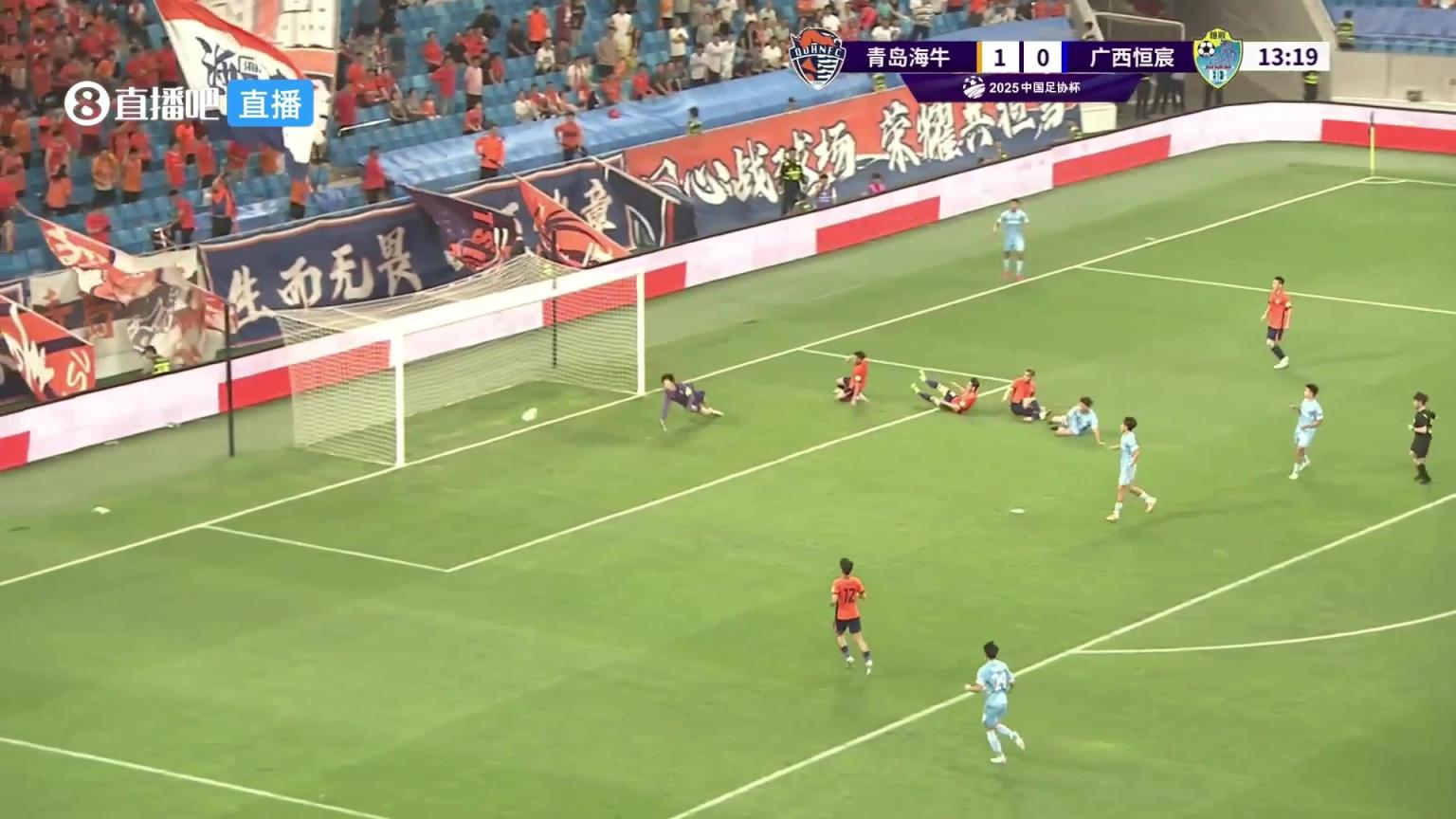 定海神針！青島海牛今天的勝利，牟鵬飛的這兩次撲救立大功啊
