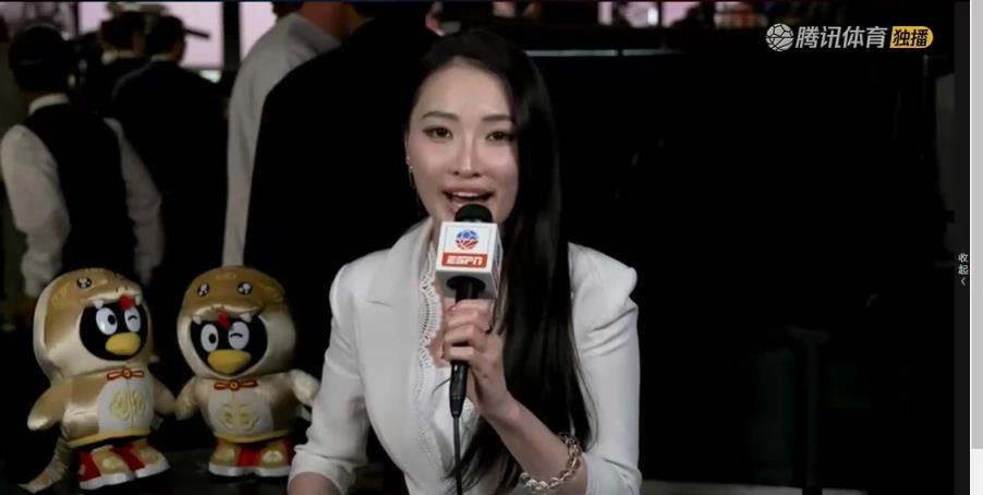 超姐在現(xiàn)場！前方美女記者孟超也在選秀大會現(xiàn)場采訪新秀
