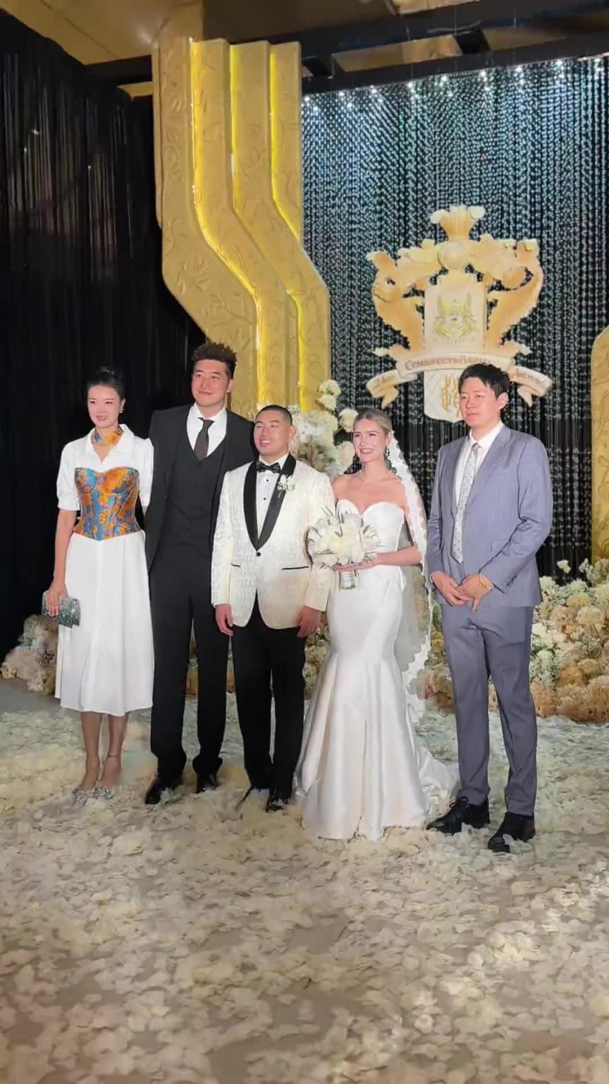 人均1米9？跨國(guó)婚禮＝模特走秀現(xiàn)場(chǎng)？吳冠希張常寧夫婦參加婚禮