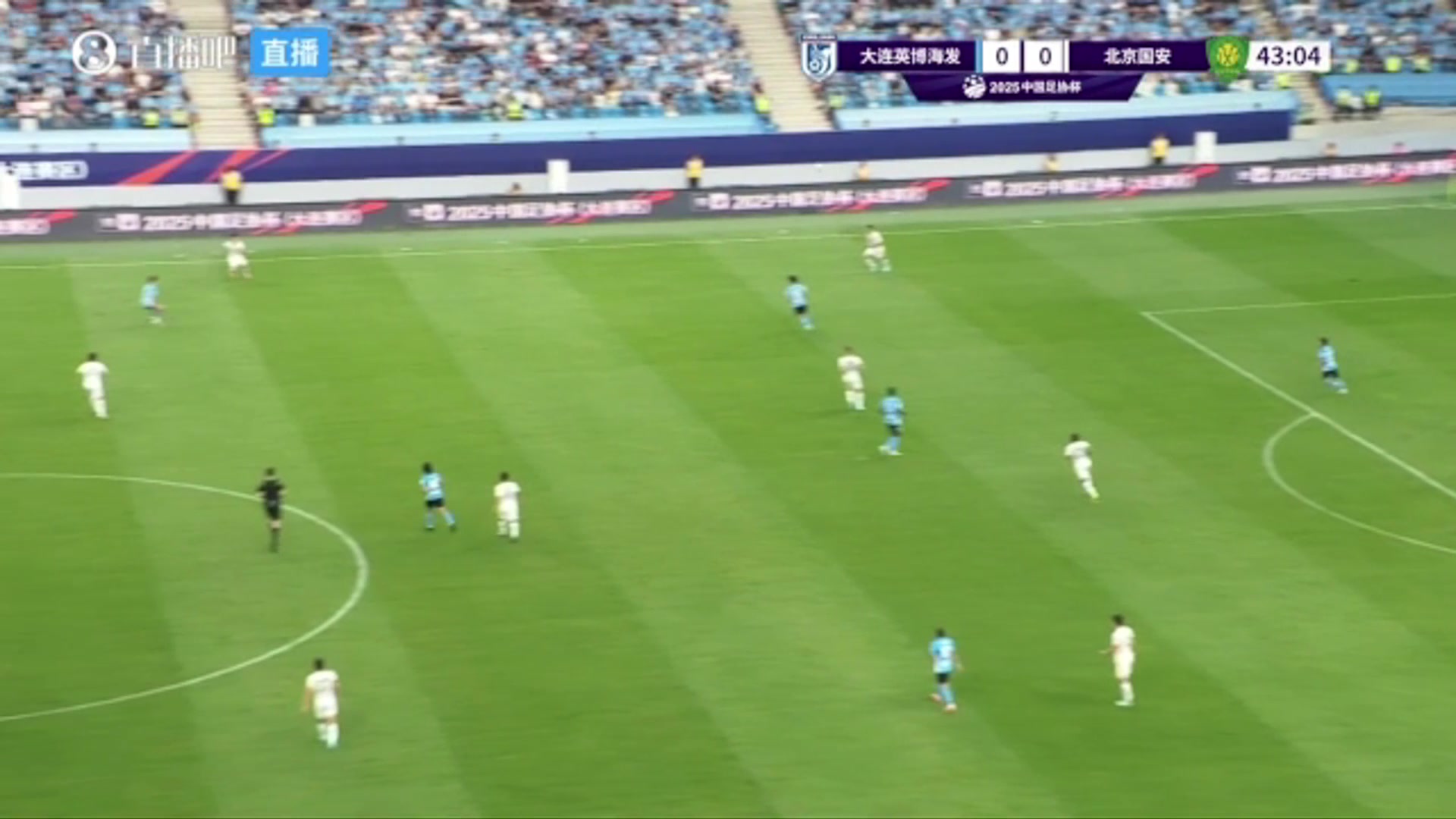 大连英博1-0国安！侯森出击撞倒马莱莱送点，马莱莱点射破门！