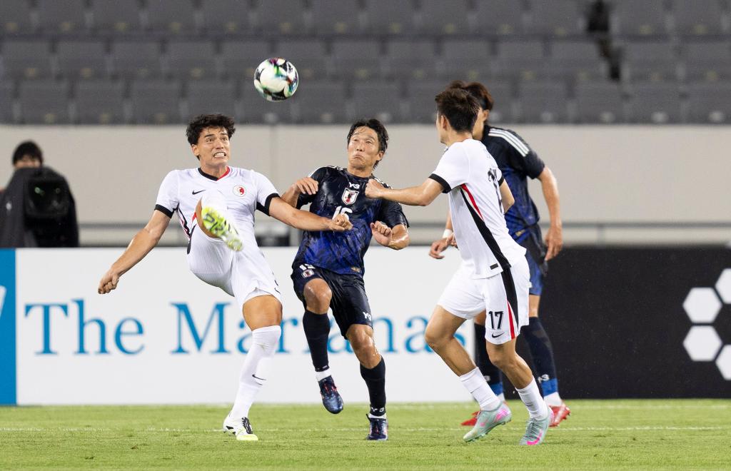 東亞杯中國(guó)香港男足1:6不敵日本隊(duì)
